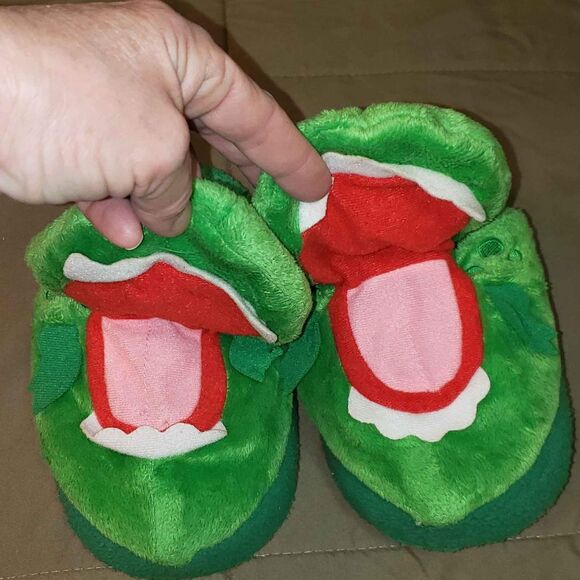 Stompeez Dragon Slippers House Shoes Kid's Small 9 to 11 Boys Girls - Picture 5 of 9
